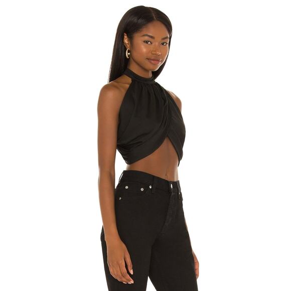 Superdown Emani Wrap Crop Top - M - Picture 2 of 5